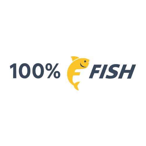 100% Fish  logo